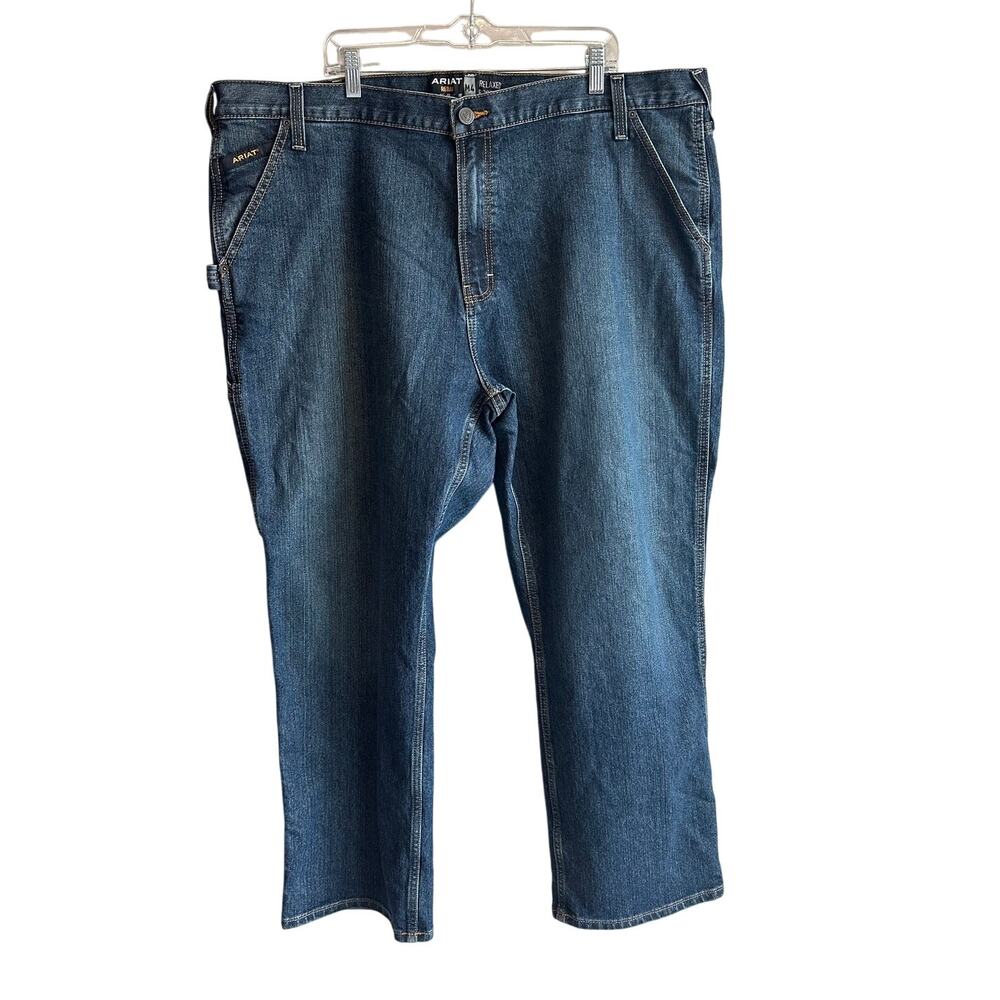 Ariat Rebar M4 Low Rise DuraStretch Workhorse Boot Cut Jean Phantom Blue 44x30